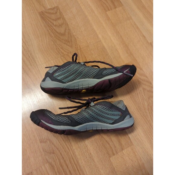 Merrell Pace Glove Dark Shadow Running Shoes Barefoot Vibram Women 5 Gray - Picture 6 of 9